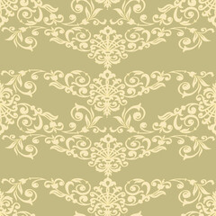  Vector for decoration fabric and papers. Seamless pattern with graphic border.
