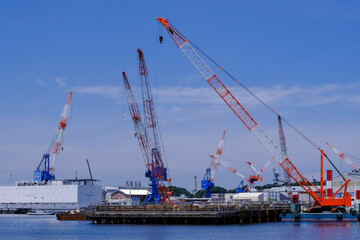 Fototapeta na wymiar 横須賀港の風景