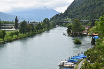 river in the village