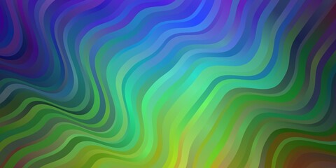 Fototapeta premium Dark Multicolor vector background with lines.