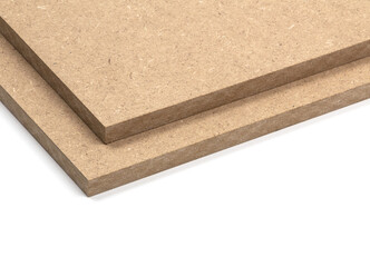 Raw mdf boards that will be painted to be used for making furniture.