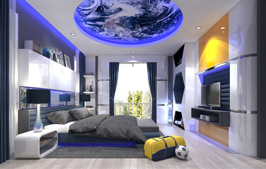 modern extreme bedroom