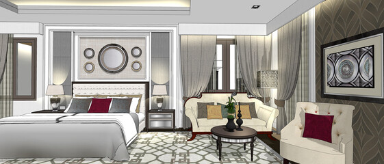 modern luxury bedroom 