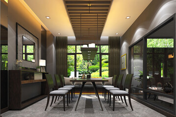 interior of the dining room
