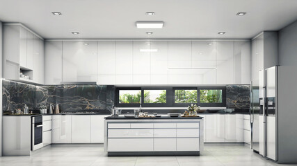 modern kitchen interior
