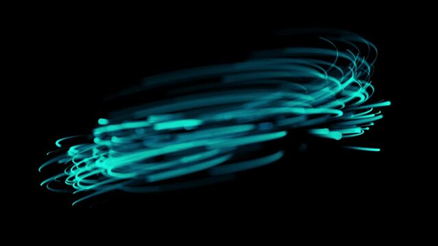 Big data visualization. Visual information. Computer code. Data networks. Concept of digital communication. 3D rendering. 4k animation.