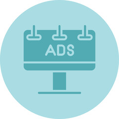 Fototapeta premium Ads Icon