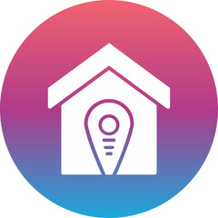 Accomodation Pin Point Icon