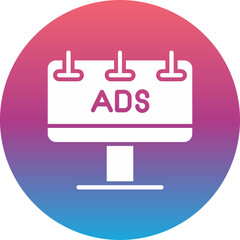 Fototapeta premium Ads Icon