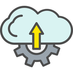 Cloud Uploading Icon