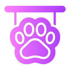 pet shop gradient icon