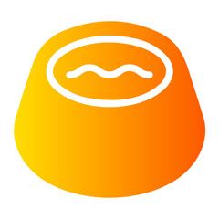 water bowl gradient icon