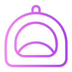 pet bed gradient icon