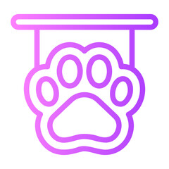 pet shop gradient icon