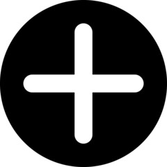 Obraz premium Plus sign icon vector illustration on white background..eps