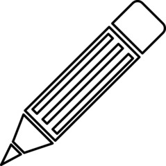 Pencil icon vector ilustration design template line art.eps