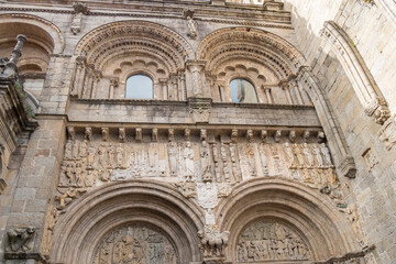 Fototapeta na wymiar Cathedral of Santiago de Compostela in Galicia, Spain