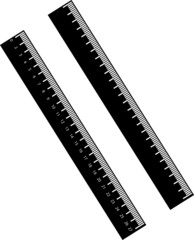 Ruler scale measure vector. isolated on white background.eps