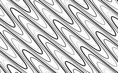 Abstract wallpaper with diagonal black and white strips. ฺbackground Geometric pattern