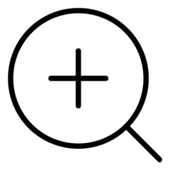 Fototapeta premium zoom in icon 