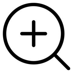 Fototapeta premium zoom in icon 