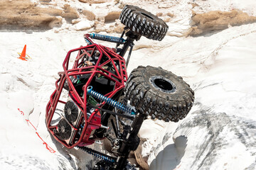 Climbing off-road custom racing car. Rear view © kirill_makarov