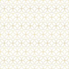 Floral bright line geometric seamless pattern