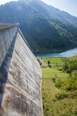 Big old dam in the mountains