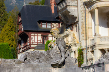 statues in garden of royal palace