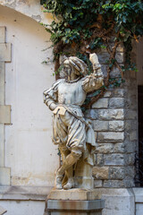 statues in garden of royal palace