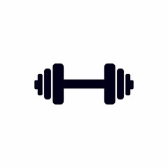 Dumbbell vector icon