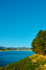 Fototapeta na wymiar view of Iznajar reservoir, in Andalusia, Spain