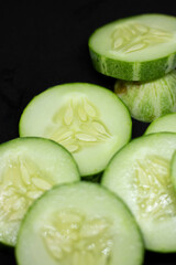 slices of cucumber