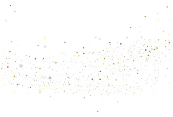 Light gold and light silver glitter confetti background.