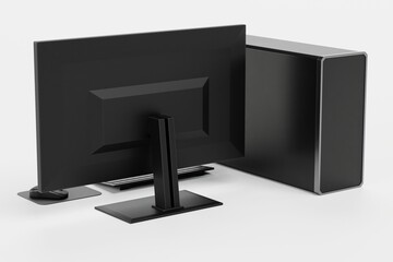 Realistic 3D Render of Personal Computer