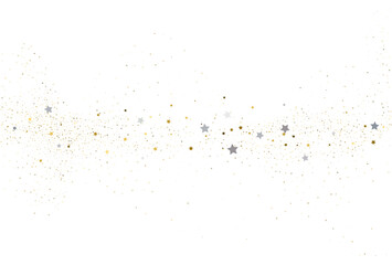 Light gold and light silver glitter confetti background.