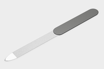 Realistic 3D Render of Nail File