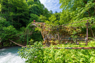 Firtina Stream view in Rize Province of Turkey