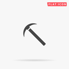 Pick axe flat vector icon