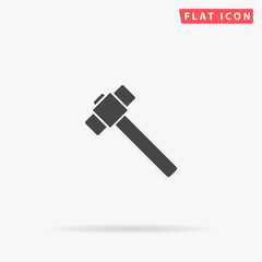 Sledgehammer flat vector icon