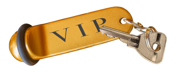 Clé VIP , fond blanc 