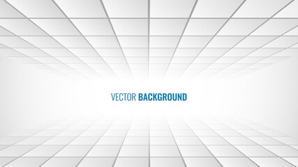 White tiled digital background with a perspective