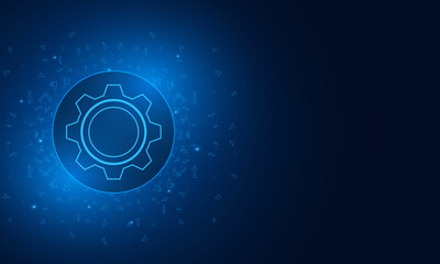 digital technology and engineering, digital telecoms concept, Hi-tech, futuristic technology background, vector illustration.