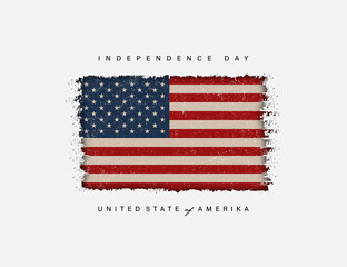 American indepence day background with decorative of american flag.