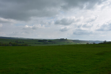 Dark Skies With Storm Clouds Over Farmland