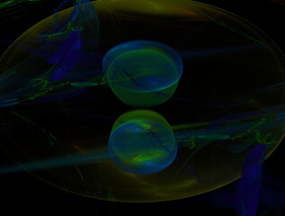 Imaginatory fractal abstract background Image