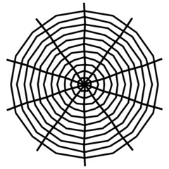 Obraz premium Spider web vector design. Black spider web