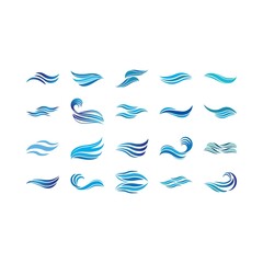 Wave beach vector illustration design