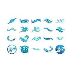 Wave beach vector illustration design
