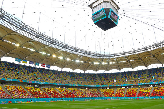 Panoramic View Of The National Arena Bucharest Stadium Seen During The UEFA EURO 2020 Game Ukraine V Austria